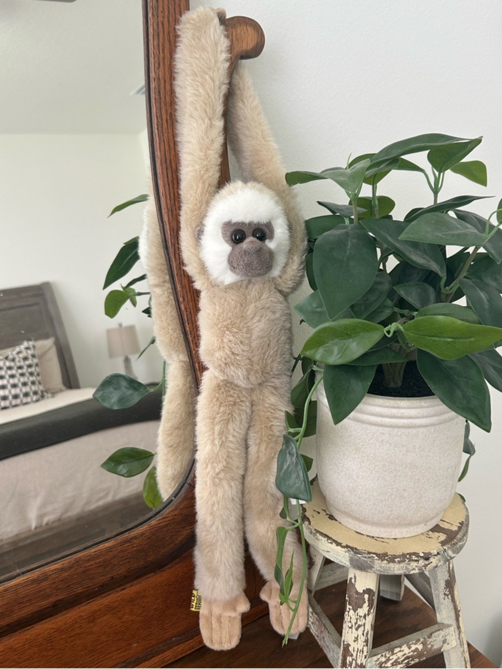 Vintage Wild Republic hanging monkey